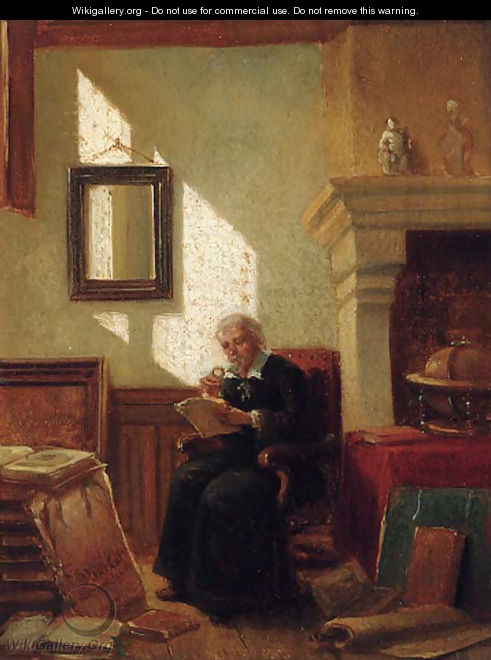 The elderly scholar - Johannes Anthonie Balthasar Stroebel