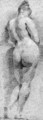 A female Nude seen from behind - Johann Georg Grassmair