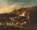 Cattle in a landscape - Johann Melchior Roos