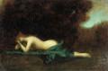 A reclining nude - Jean-Jacques Henner