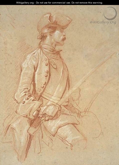 A horseman holding a sword - Jean-Marc Nattier