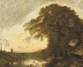Souvenir d'Italie, soleil couchant - Jean-Baptiste-Camille Corot