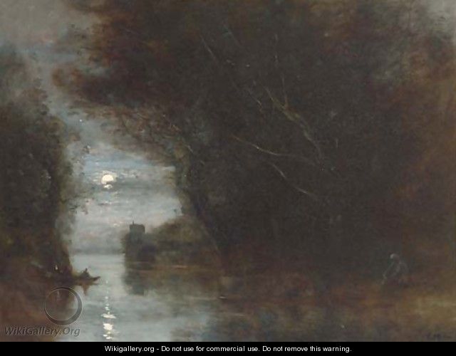 Paysage au clair de lune - Jean-Baptiste-Camille Corot