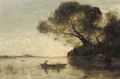 Le soir au Lac d'Albano - Jean-Baptiste-Camille Corot