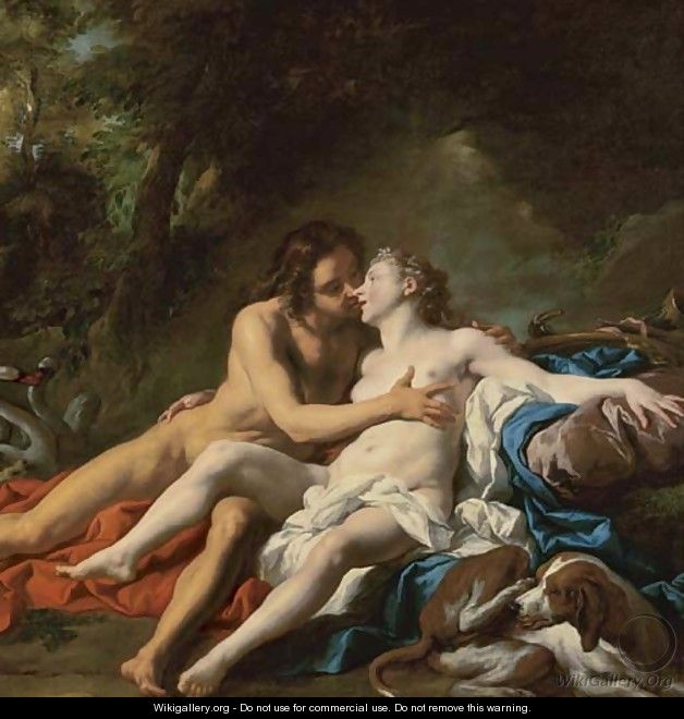 Venus and Adonis - Jean François de Troy