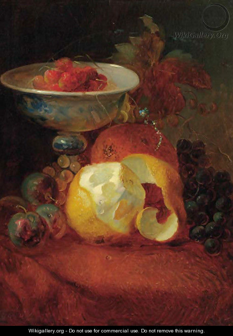 A still life with a pealed lemon - Jean-Baptiste Robie