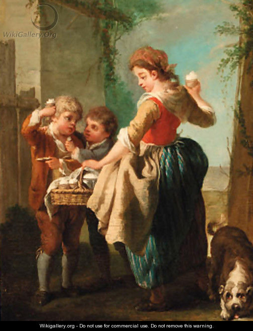 A woman selling sherbert - Jean Baptiste (or Joseph) Charpentier
