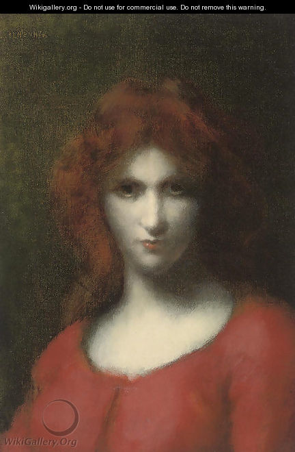 Lady in red - Jean-Jacques Henner