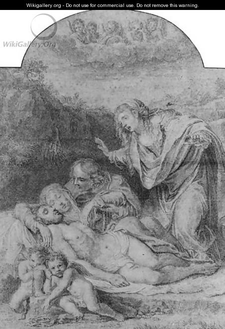 The Pieta, after Annibale Carracci - Jean-Baptiste Haussard