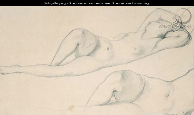 A reclining female Nude - Jean Auguste Dominique Ingres