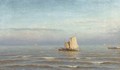 Sailing out to sea - Jan Theodore Kruseman