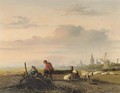 Fishing on a lazy afternoon - Jan Weissenbruch