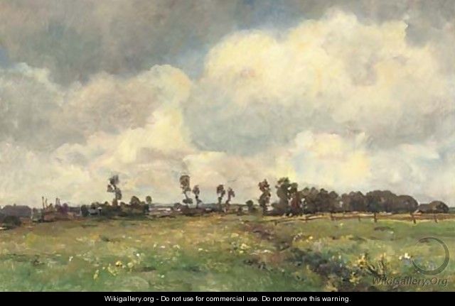 Flowers in a sunny meadow - Jan Hillebrand Wijsmuller