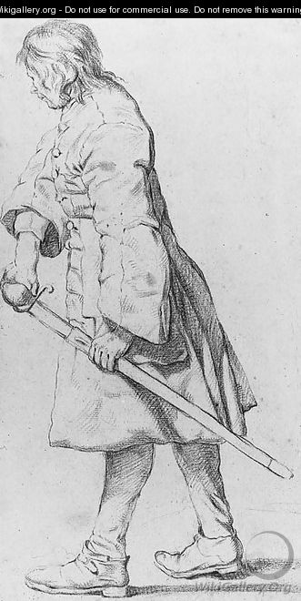 A Soldier drawing his Sable - Jan Josef, the Elder Horemans