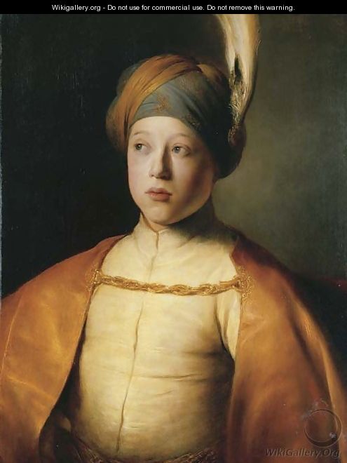 Portrait of a boy in Persian dress - Jan Lievens