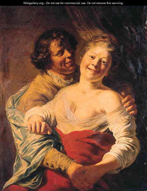 A youth embracing a young woman - Jan Lievens