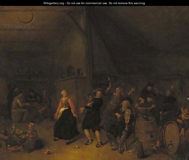 Peasants dancing in an inn - Jan Miense Molenaer