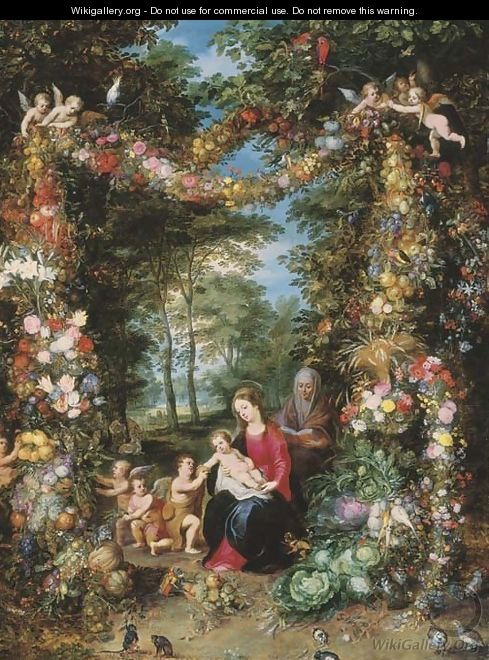 The Virgin and Child with the Infant Saint John the Baptist - Jan The Elder Brueghel