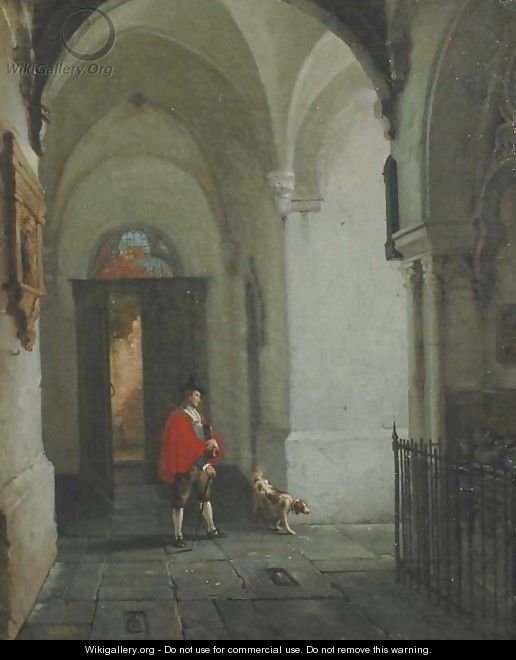 In the cloister - Jan-Baptiste Tetar van Elven