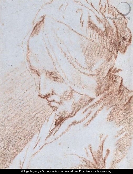 Portrait of an old lady - Jan-Anton Garemyn