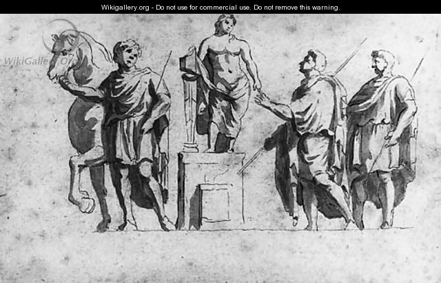 Two studies after Roman reliefs - Jan de Bisschop