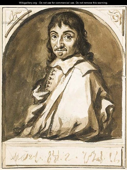 Portrait of Rene Descartes - Jan de Bisschop