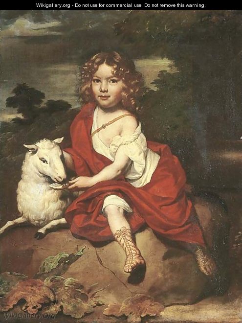 Portrait of a young boy - Jan de Baen