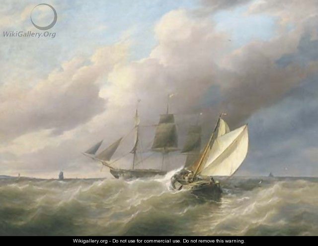 On a choppy sea - Joannes Frederick Schutz