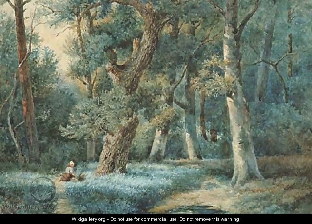 Gathering wood in the forest - Jan Evert Morel
