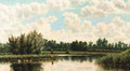 A river landscape - Jan Hillebrand Wijsmuller