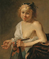 A courtesan with a lute - Jan Gerritsz van Bronchorst