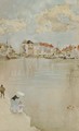 Note in Rose and Silver--Dordrecht - James Abbott McNeill Whistler