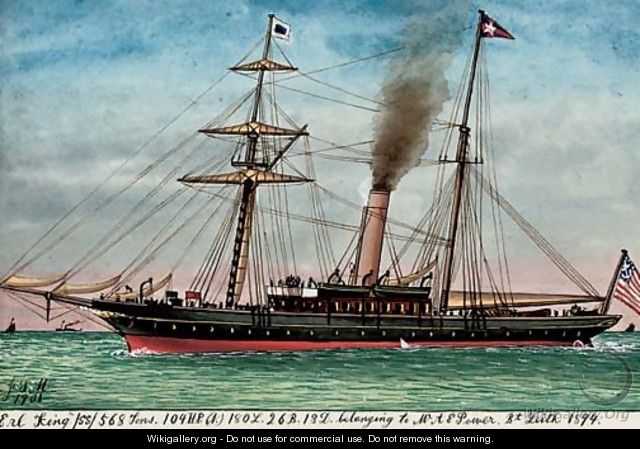 The American yacht Erl King (illustrated) - James Scott Maxwell
