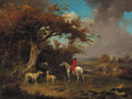 A huntsman and hounds on the edge of a wood - James Ward