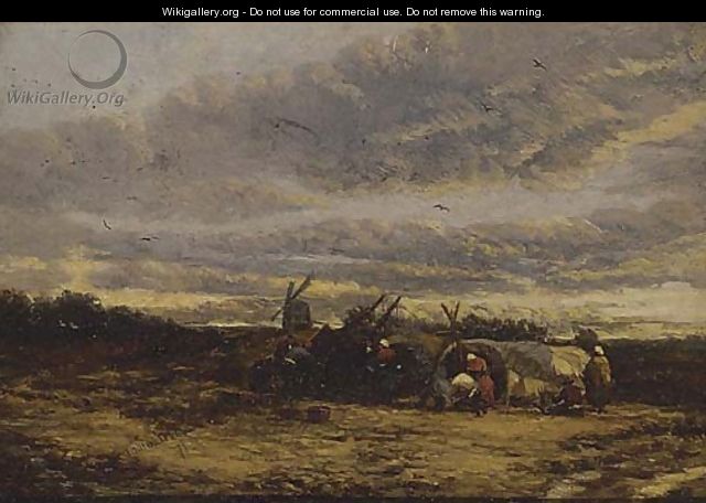 The gypsy encampment, Suffolk - James Webb