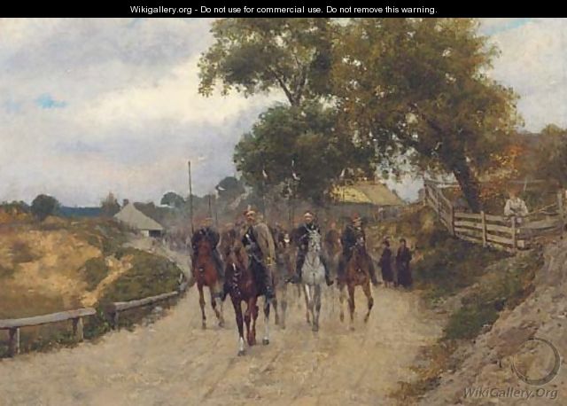 Cavalry during the uprising of 1863 - Ryszard Okninksi