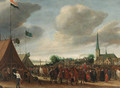 The Horse Fair at Valkenburg - Salomon van Ruysdael