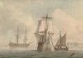 Shipping becalmed off the coast - Samuel Atkins