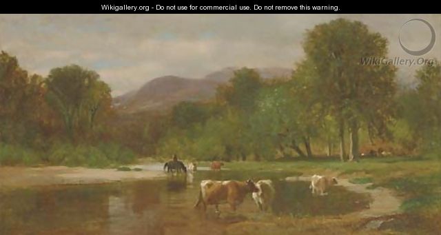 Cattle Watering 2 - Samuel Lancaster Gerry