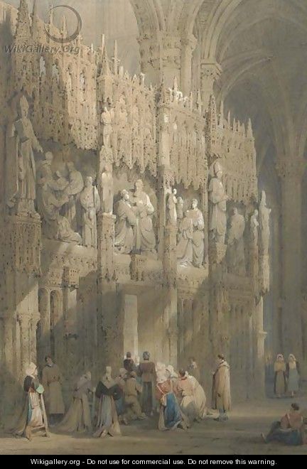 Inside Abbeville Cathedral - Samuel Prout
