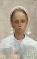 Portrait of a Breton girl - Samuel G. Enderby