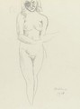 Femme debout italienne, bras croises - Roger de la Fresnaye