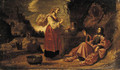 Christ and the woman of Samaria - Rombout Van Troyen