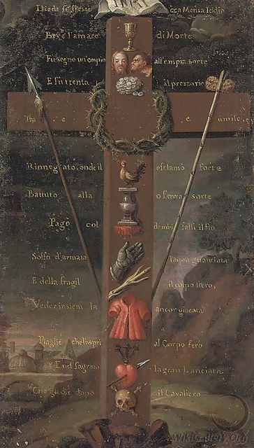 The Crucifix with Instruments of the Passion - Roman School
