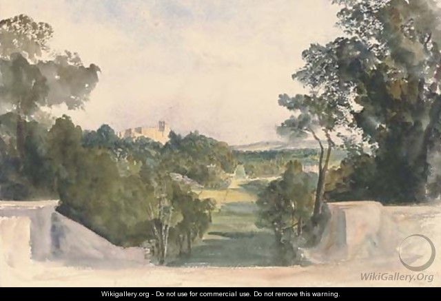 A view of Shrubland Hall, Suffolk - Harriet Cheney