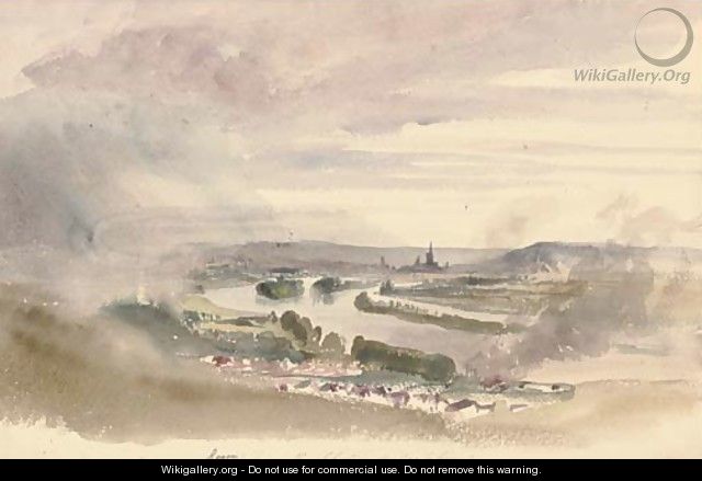 Rouen from the Chateau de Cantelieu - Harriet Cheney