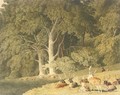 A herd of deer resting in a glade - Robert Hills