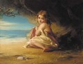 A young girl by the shore - Robert Herdman