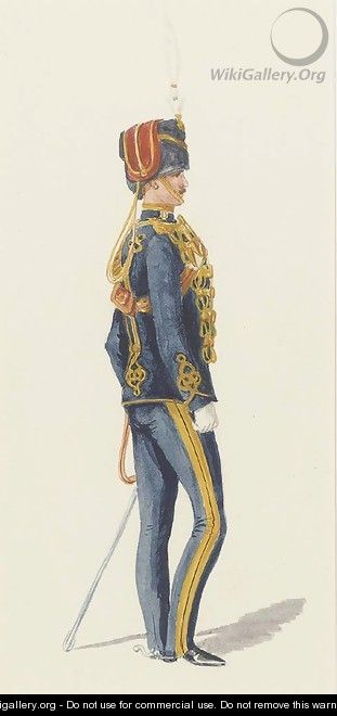 An officer of the 7th Hussars - Richard Simkin