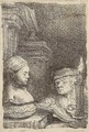 A Man drawing from a Cast - Rembrandt Van Rijn
